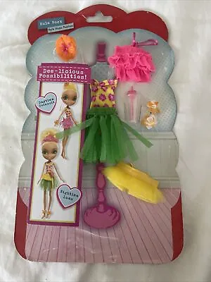 La Dee Da Hula Rock Doll Clothes Yellow Hawaii Tropical Dress. Damaged Package • $20