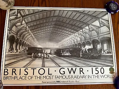 Railway Poster Advertising Bristol GWR 150 In 1985. Temple Meads Station. • $9.66