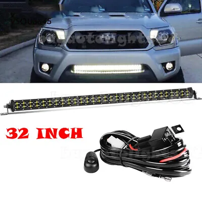 32 IN LED Light Bar Mount Kit+ Wire Fit 05-15 TOYOTA Tacoma Bumper Hidden Grille • $68.10