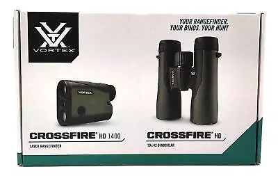 New Vortex Crossfire HD 1400 Rangefinder And 10x42 Binocular Set • $324.99