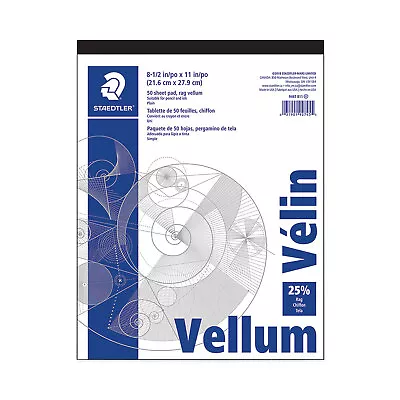 Vellum Tracing Paper 8.5 X 11 White 50/Pad 946T811 • $26.69