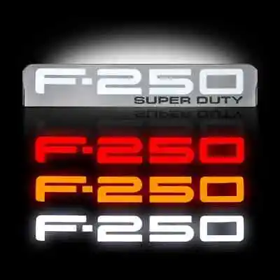 Recon Illuminated F-250 Chrome Fender Emblem Kit For 2008-2010 Ford Super Duty • $279.95