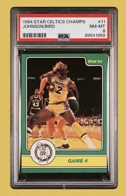 1984 Star Celtics Champ #11 Magic Johnson Larry Bird🔥PSA 8 - None Graded Higher • $46.33