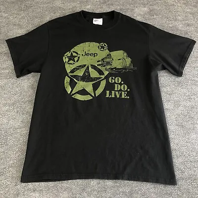 JEEP Shirt Men's Size Medium Go. Do. Live. Military OD Green • $16.92