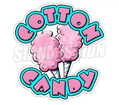 COTTON CANDY Concession Decal Trailer Cart Sign Stand • $23.86