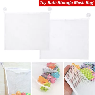 AU Toy Bath Storage Bathroom Suction Bathtub Stuff Net Mesh Doll Baby Toys Bag • $5.45