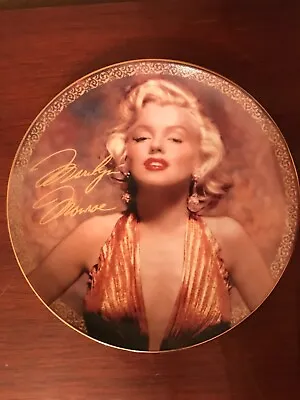 Marilyn Monroe Collector Plate.  Golden Glow .  Plate # 7487A • $6.99