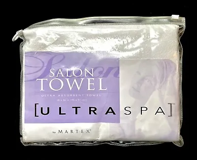 Martex WHITE Spa Salon Hand Towel 18x38 Microfiber - Ultra Spa New • $12