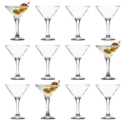 12x LAV Misket Martini Glasses Glass Party Cocktail Drinking Set 175ml Clear • £20