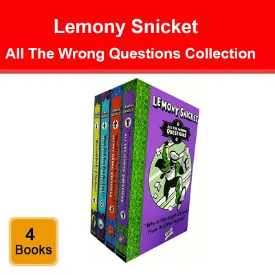 £17.79 • Buy Lemony Snicket All The Wrong Questions Collection 4 Books Set When Did You See