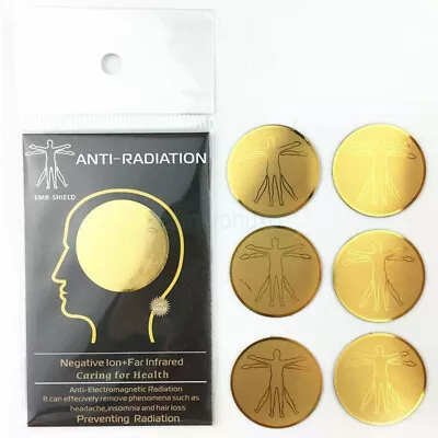 EMF Protection Quantum Scalar Anti- Radiation Tablet Phone Laptop Golden Sticker • $29.29