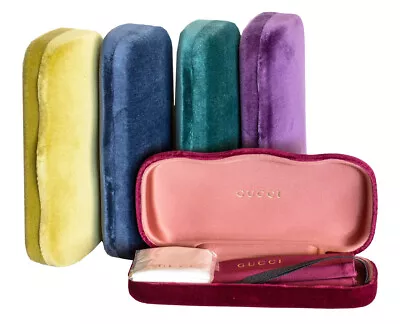 Gucci  Velvet Large Eyeglasses Sunglasses Cases Colors W/ Bag • $29.95