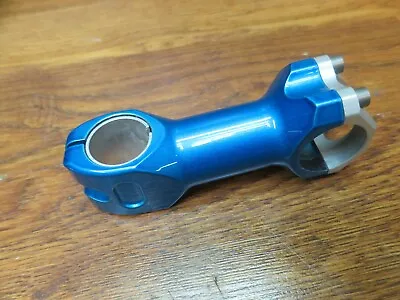 1  - 1 1/8  X 90 X 31.8 X 6 DEGREE THREADLESS STEM - BLUE METALIC & SILVER • $29.99