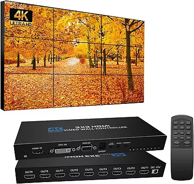 AOGETYO Video Wall Controller 3x3 HDMI Video Image Processor • $75