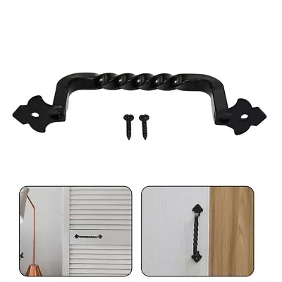 Vintage Black Iron Sliding Door Handles Ideal For Barns And Screen Doors • $19.51