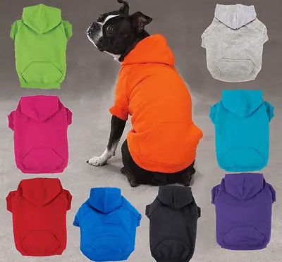 Dog Hoodie Basic Sweatshirt Shirt 9 Colors Pet Coat Sweater Zack & Zoey XS-XXL • $18.99