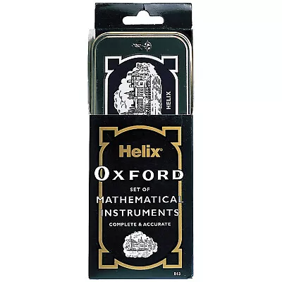 Oxford Helix Maths Set W/Compass Protractor Set Squares • £3.99