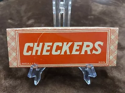 Vintage Haslam Checkers Wood Pieces 5-K-24 Made In USA Complete Beautiful Free-S • $29.99