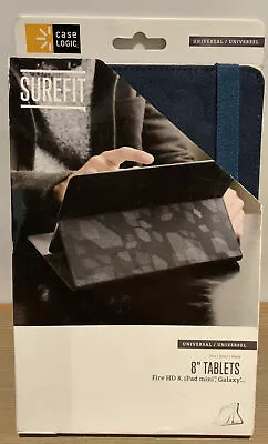 🍒 Case Logic CBUE-1208-DRESSBLUE Surefit Folio For 8  Tablets • $12.99