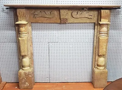 Ornate Marble Fireplace Mantle • $3200