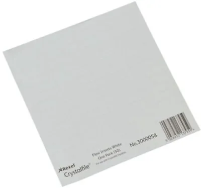Rexel Printable Inserts For Crystalfile Suspension File Flexi Tabs White Flexi • £30.57