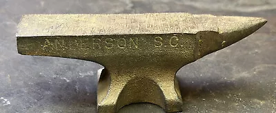 Miniature Cast Iron Or Steel Anvil Salesman Sample Anderson SC MACHINE PARTS CO • $79