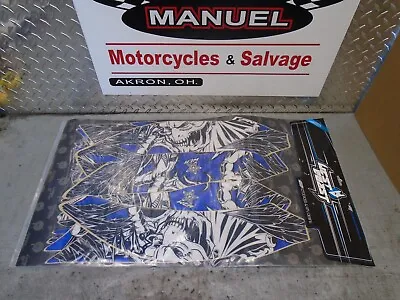 10-14 Yamaha Yfz450r DEMON SERIES   Complete Graphics Kit Decal Blue Not Fenders • $35.95