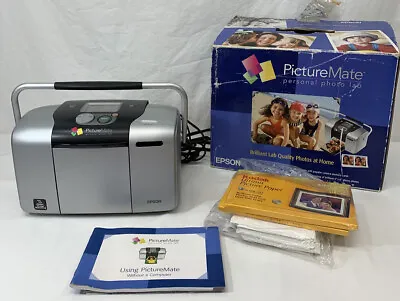 Epson PictureMate Personal PHOTO LAB COLOR Printer #B271A - With Cord And Paper • $18.75