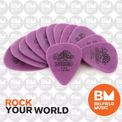 $11.50 • Buy Jim Dunlop Guitar Picks Players 1.14mm Tortex Standard Qty 12 Pick Pack - Purple