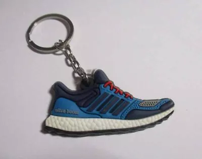 $2.99 • Buy Adidas ULTRA BOOST Blue SNEAKER Rubber KEYCHAIN Keyring Novelty 1.5  Sports Shoe