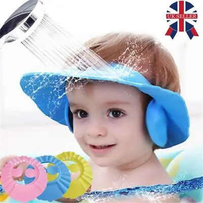 £4.37 • Buy Eye Protection Wash Hair Shield Baby Shower Caps Bath Visor Shampoo Hat