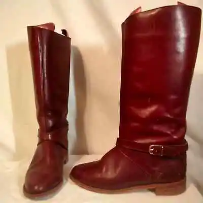 Dexter Vintage Oxblood Genuine Leather Riding Boots 8M • $149