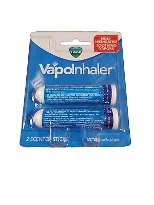 Vicks Vapoinhaler On-The-Go Portable Nasal Inhaler Non-Medicated With Refresh • $9.99