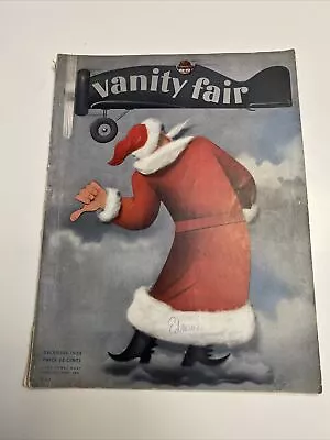 1935 December Vanity Fair Magazine-illustrated Cover Amazing Condition!!! • $155.55