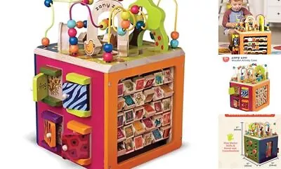  - Zany Zoo - Wooden - Educational Toys - Wooden Toys For Activity Cube • $91.12