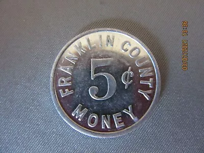 $20 • Buy Vintage Franklin County VA 5 Cent Merchandise Merchant Token Coin