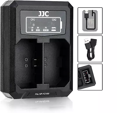 $27.39 • Buy NP-FZ100 Battery Charger USB Dual Slots For Sony A6600 A9II A7III A7RIV A7RIII
