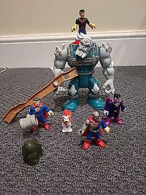 Imaginext DC Super Friends DOOMSDAY 6  Figure With Bizarro Cyborg Supes Dog  • £17.99