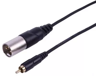 3-Pin XLR-M To RCA Phono Plug 2m - PLS00894 • £7.89