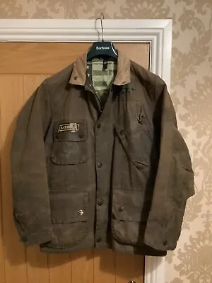Barbour Steve McQueen Antique Bration Jacket -New Without Tags Size Small - Rare • £199