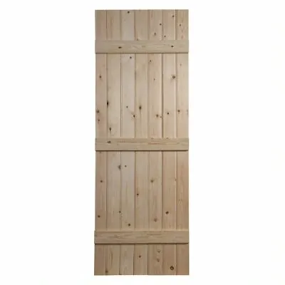 Solid Pine Ledged Door - Internal Quality UK Made Bead & Butt Cottage Door • £179.90