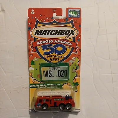Matchbox 50th Birthday Series - Mississippi - Extending-Ladder Fire Truck • $8.78