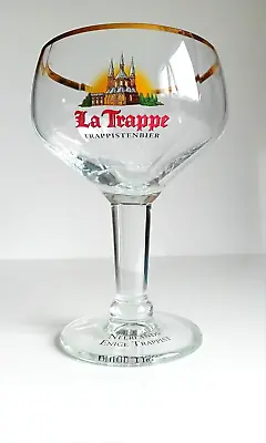 1990s Ritzenhoff Glass La Trappe Beer Lager Chalice Nederland Pictorial Enamel • $6.23