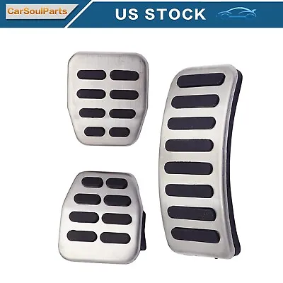 3PCS Clutch Gas Brake Foot Pedal Cover FOR VW Bora MK3 MK4 Vento Lupo Polo Golf • $12.26