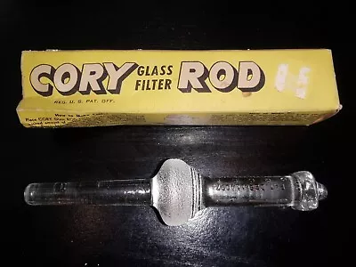 $19.99 • Buy NOS VINTAGE CORY GLASS FILTER ROD REPLACEMENTS W/ BOX VACUUM COFFEE POT 