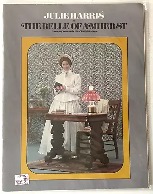 THE BELLE OF AMHERST Souvenir Program  JULIE HARRIS • $13.99