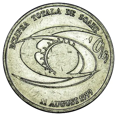 Romania 500 Lei Solar Eclipse Coin 1999 KM#146 (a9) • $2.85