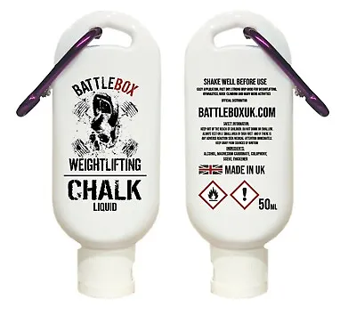$4.97 • Buy Battlebox Weightlifting® 50ML Liquid Chalk Purple Carabiner Gymnastic WOD Gym 