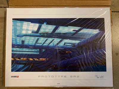 $315 • Buy Mass Effect 2 3 Normandy Prototype SR2 Lithograph Poster LE Art Print 135/800
