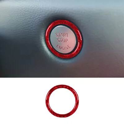 Red Carbon Fiber Interior Ignition Switch Frame Cover Trim For Toyota Supra A90 • $9.96